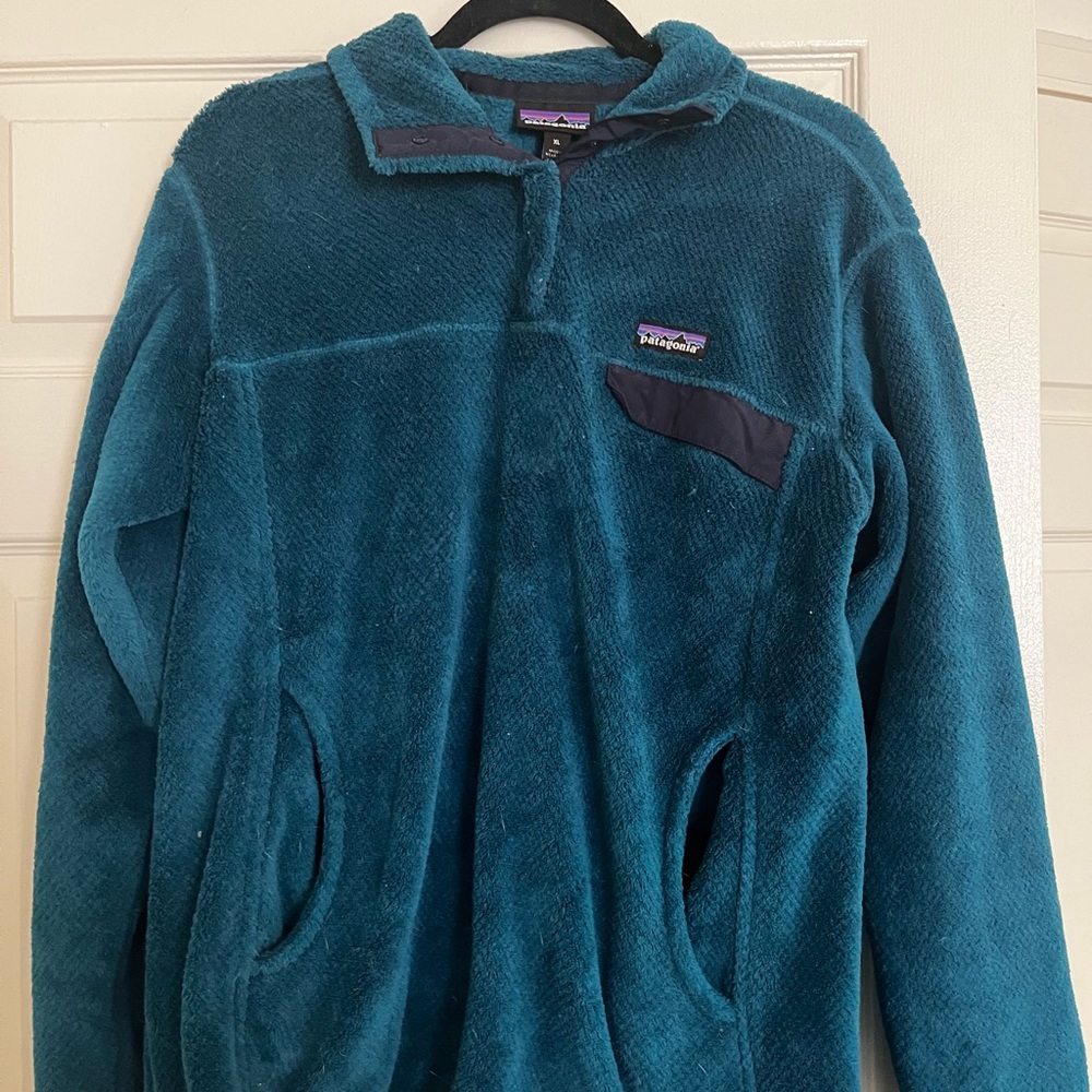 XL Patagonia Teal Pullover